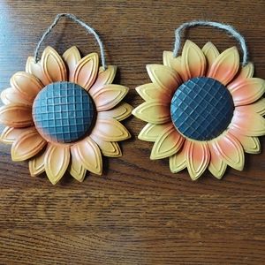 2 Sunflower wall hangings